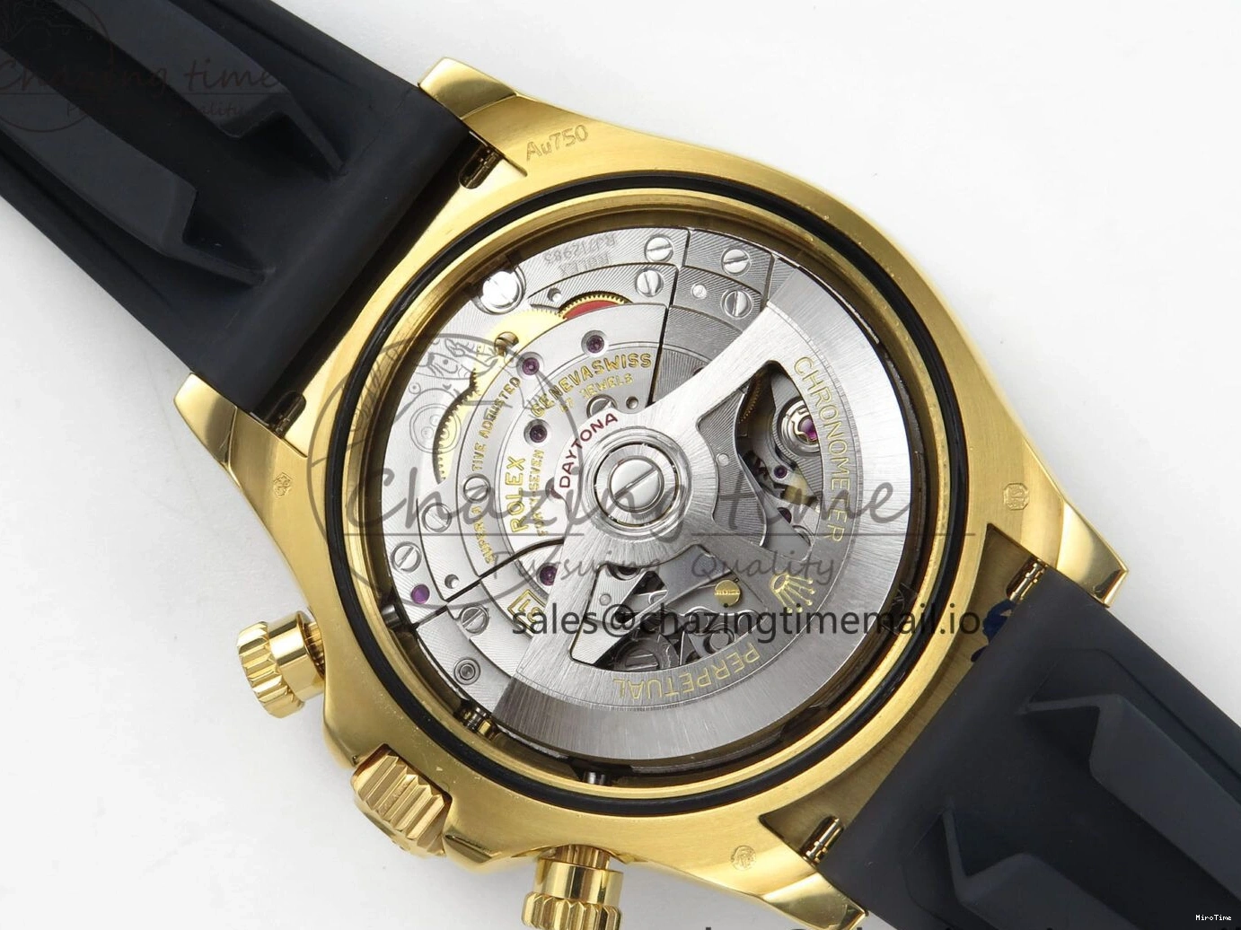 MiroTime 0208 Daytona 126518 QF 1:1 Best Edition Black YG Dial on Oysterflex Strap SH4131 V Functional 283